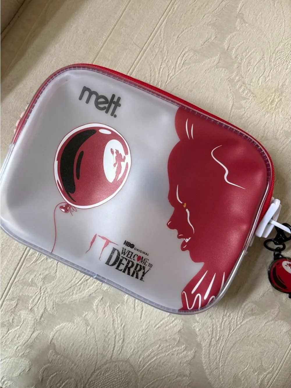Melt Cosmetics IT Welcome to Derry Makeup Cosmetic Bag Case NWT